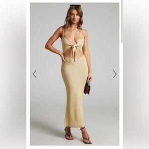 Danielle Bernstein Knot-Front Cutout Dress